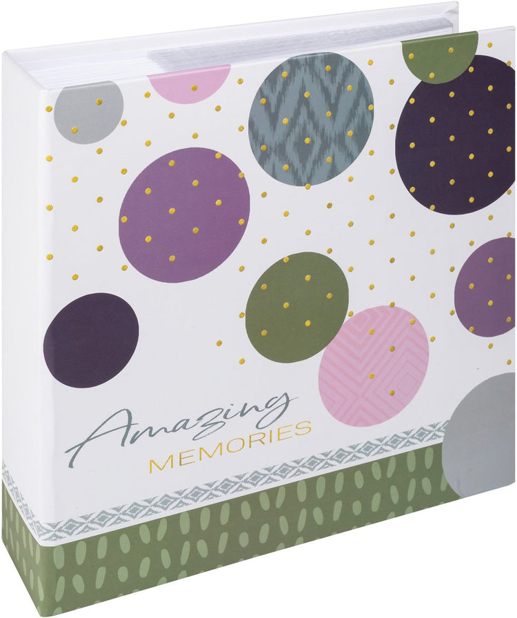 Walther Me-485-A Amazing Memories – Memo-Einsteckalbum – Größe 20 x 20 cm – 200 Fotos 9 x 13 cm – grün