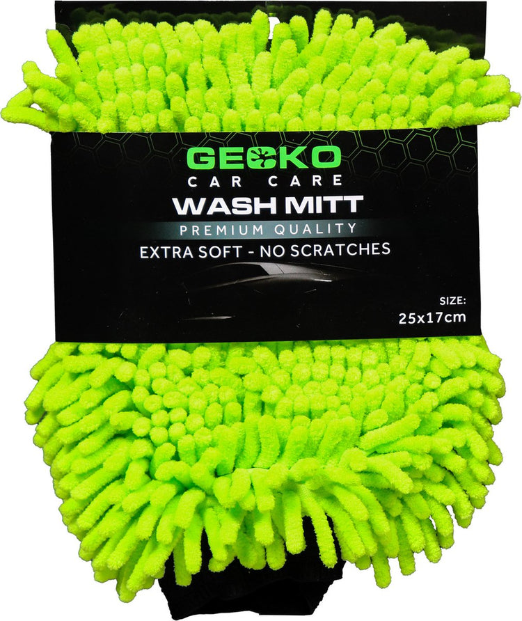 Gecko Autopflege Gecko 2-in-1 Mikrofaser-Waschhandschuh 25x17cm
