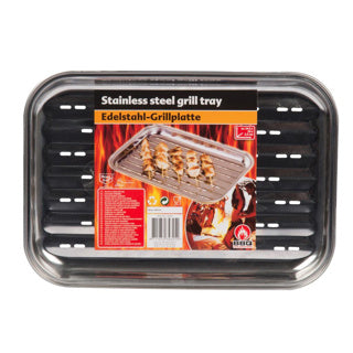 BBQ Collection Grill Plate Edelstahlgrill 34.5x24x2,5 cm