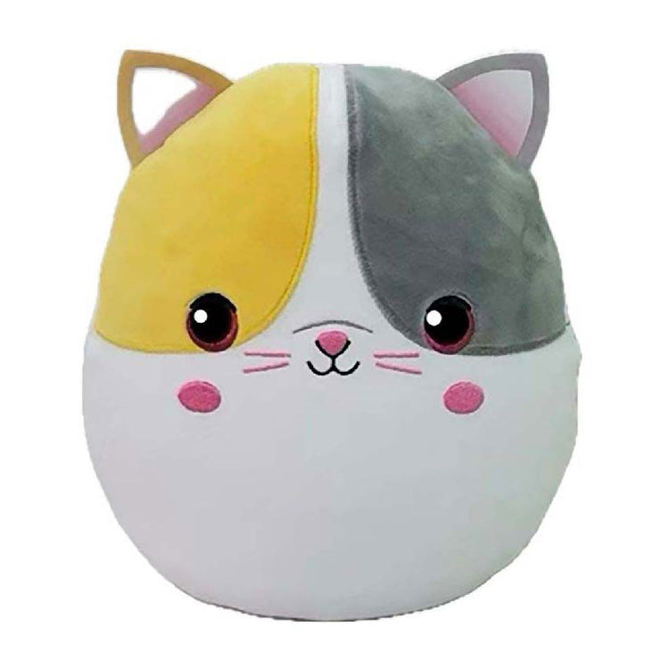 Ty Beanie Ty Squish eine Boo gelbe graue Katze, 20 cm