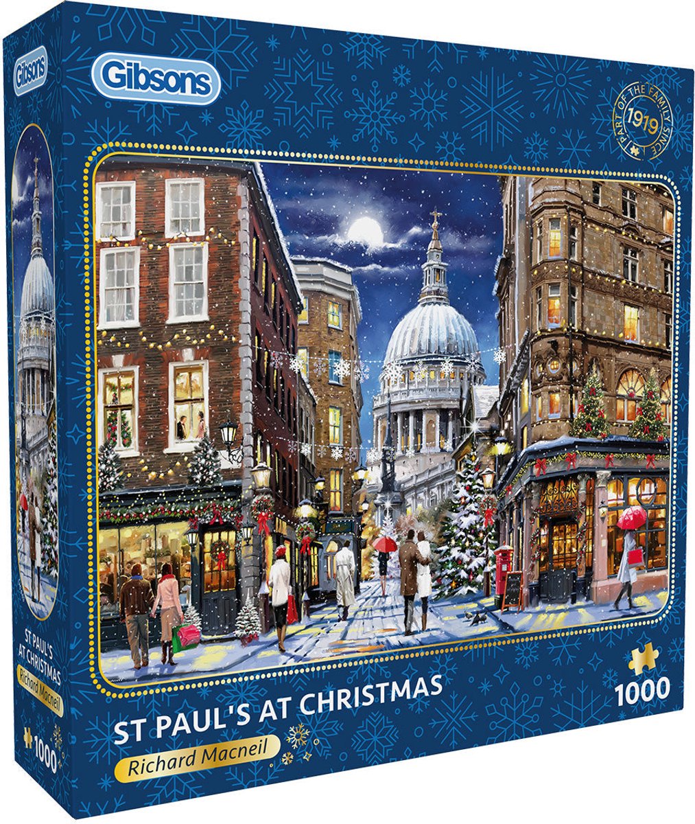Gibsons – St Paul’s at Christmas (von Richard Macneil) – 1000 Teile 68×49 cm (B×H) – Puzzle für Erwachsene