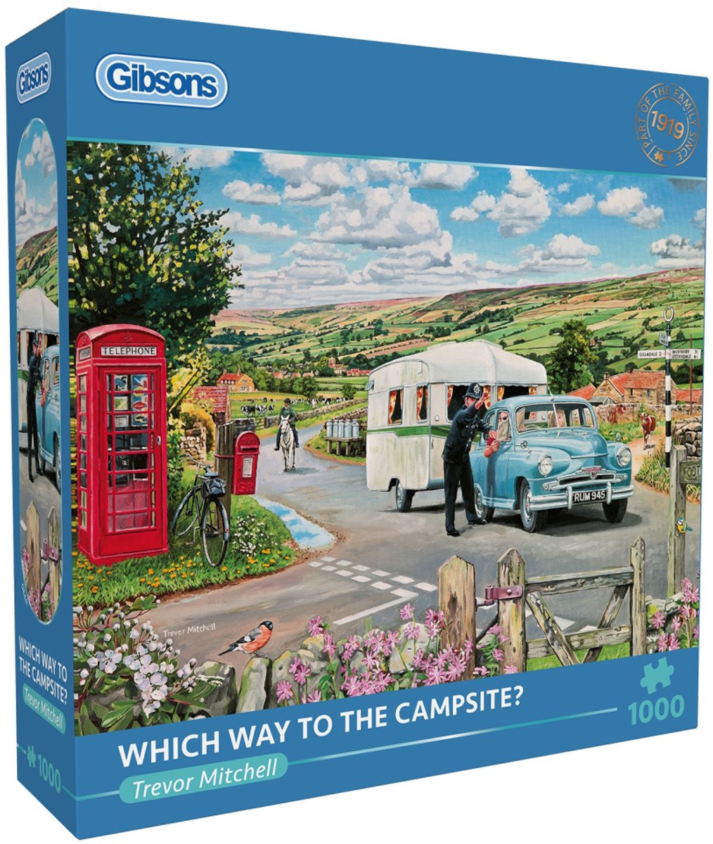 Gibsons – welcher Weg zum Campingplatz (von Trevor Mitchell) – 1000 Teile 68×49 cm (B×H) – Puzzle für Erwachsene
