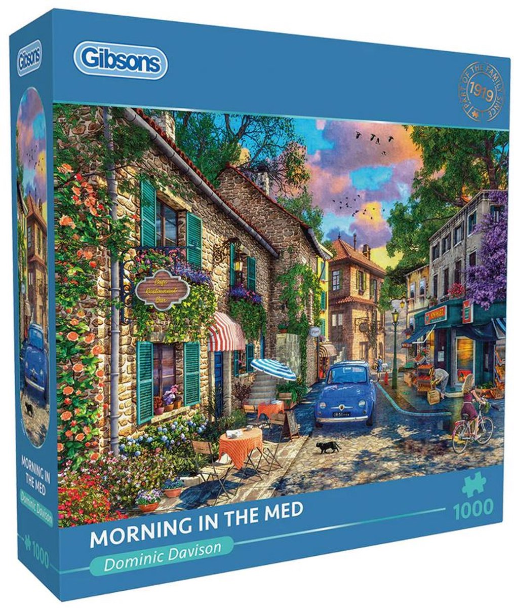 Gibsons – Morning in the Med (von Dominic Davison) – 1000 Teile 68×49cm (B×H) – Puzzle für Erwachsene