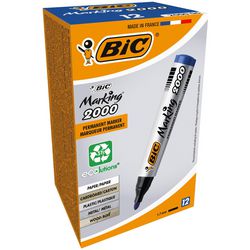 Permanentmarker Bic 2000 breit 1,7 mm blau rund schnell trocknend geruchlos