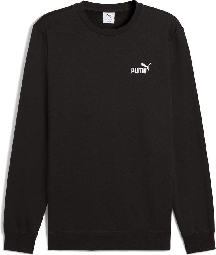 Puma ess klein Nr. 1 Logo Crew FL Unisex-Pullover – Schwarz
