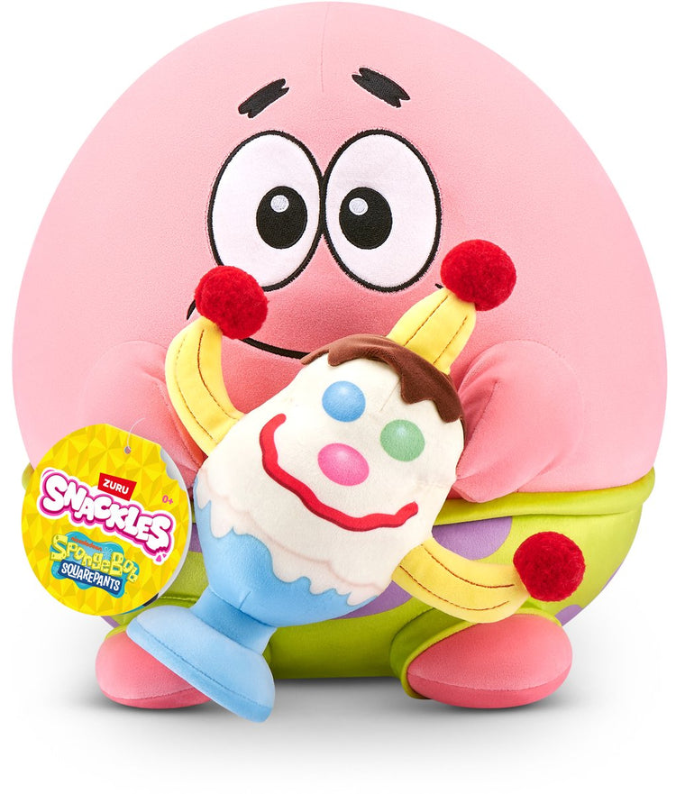 Snackles Lizenzcharakter Spongebob Schwammkopf 35 cm Plüschtier (Patrick Star) von Zuru