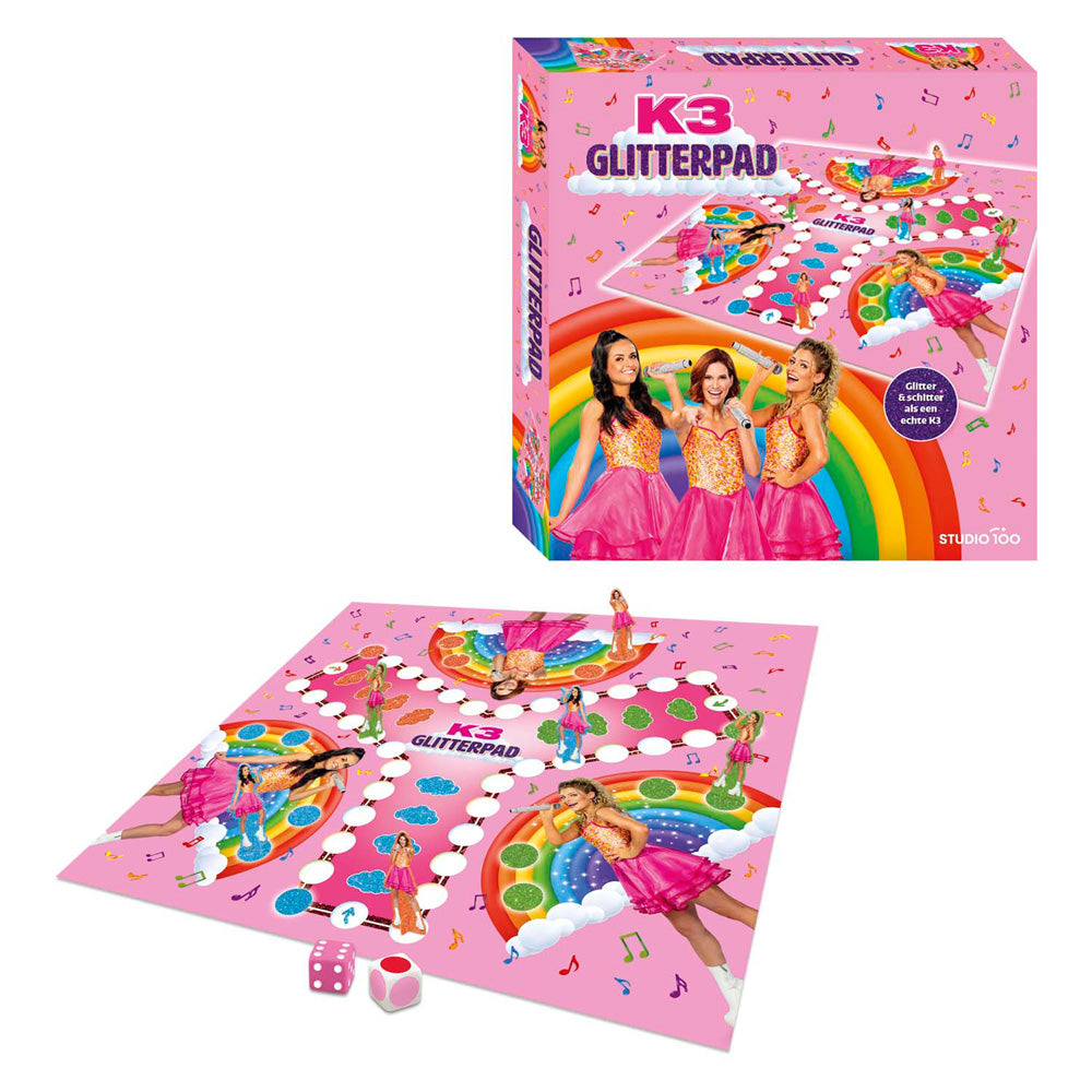Studio 100 K3 Brettspiel - Glitterpad