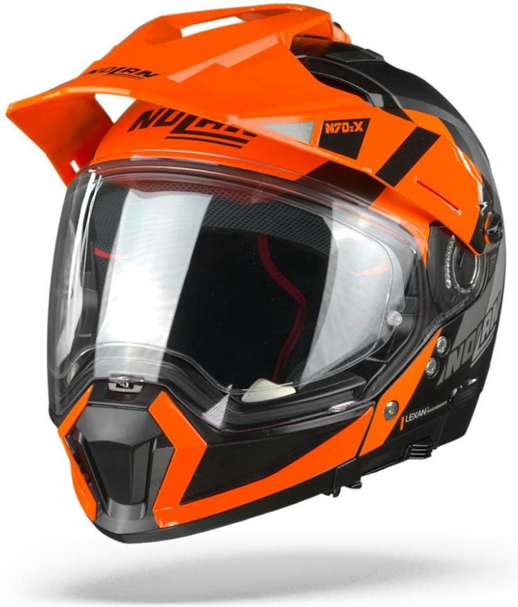 Nolan N70-2 x Decurio 31 Flat Black Orange White Anthrazit Integralhelm – Motorradhelm – Größe XL