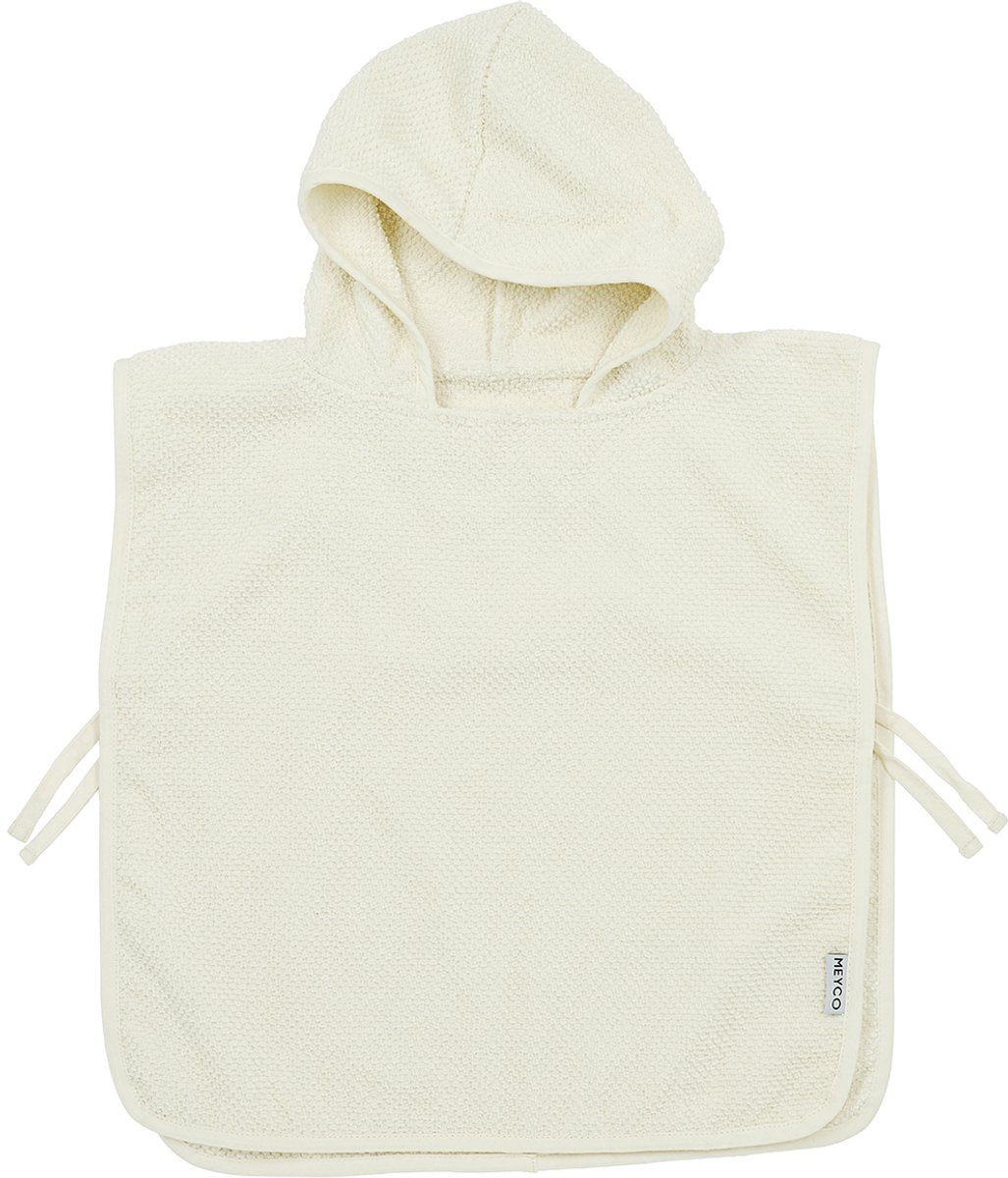 Meyco Baby-Popcorn-Badeponcho – natur – 1–3 Jahre