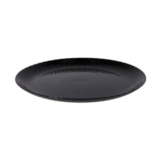 Platte flach 25 cm Pampille Schwarz