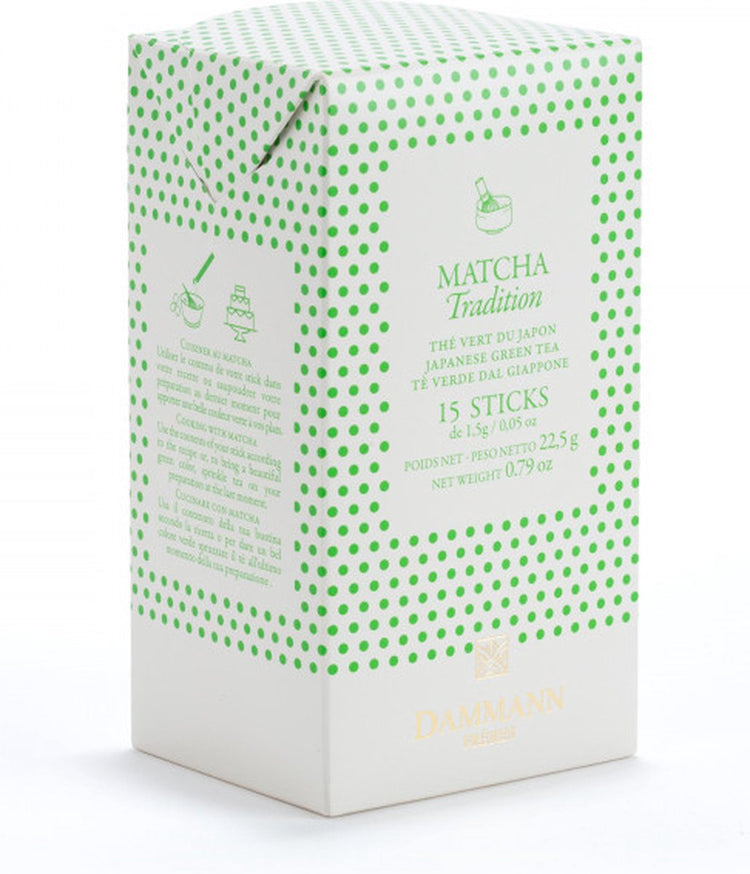Dammann frères - Matcha-Sticks 15 x 1,5 Gramm - Japanischer Matcha