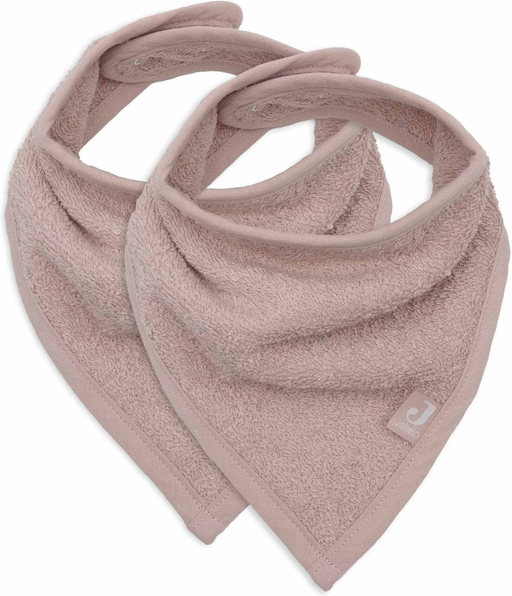 Jollein - Lätzchen Bandana - Baumwolle - Babylätzchen - 2 Stück - Wildrose - 2 Stück