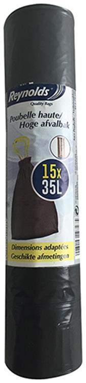 Vileda 1057855 - Abfallbeutel hoher Abfallbehälter 15x 35l | 5 Stück