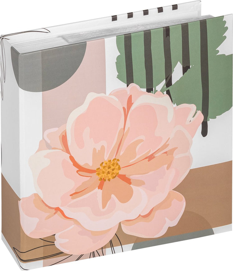 Walther me-297-1 Sorte – Memo-Einsteckalbum – Format 22 x 22 cm – 200 Fotos 10 x 15 cm – floral