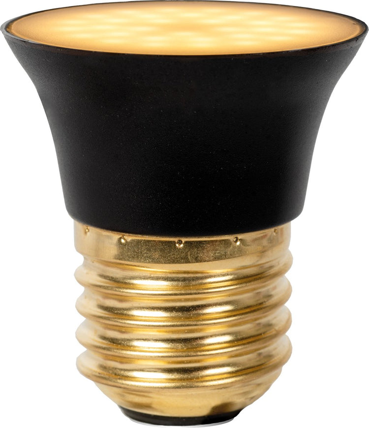 Lucide G45 – LED-Lampe – ø 4,3 cm – LED 3 Stufendimmung – E27 – 1x5 W 2700 K – Schwarz