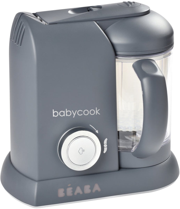 Béaba babycook solo® – 4-in-1-Dampfgarer-Mixer – Babynahrungszubereiter – 1100-ml-Schüssel – Küchenmaschine – Dunkelgrau