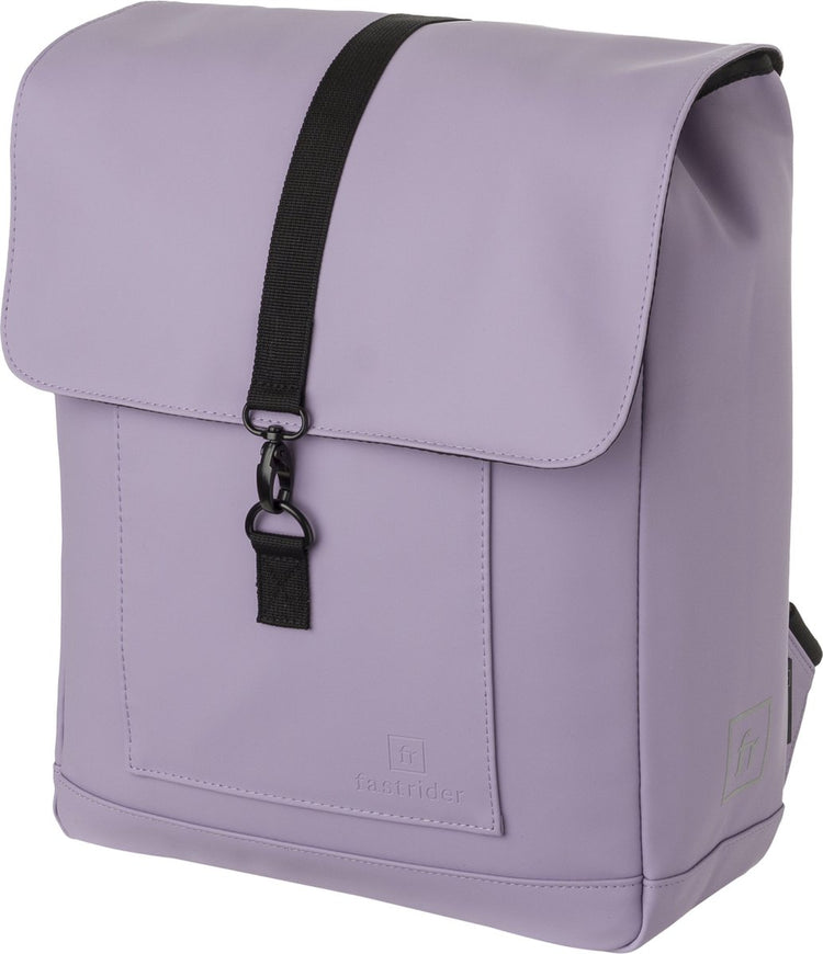 Fastrider Jaxx II Fahrradtasche Single – abnehmbarer Fahrradtaschen-Rucksack – 14 l – Click’ngo – wasserabweisend – Lila