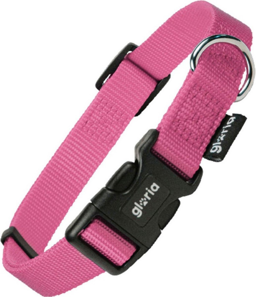 Gloria Hundehalsband glatt rosa Größe S (27-37 cm)