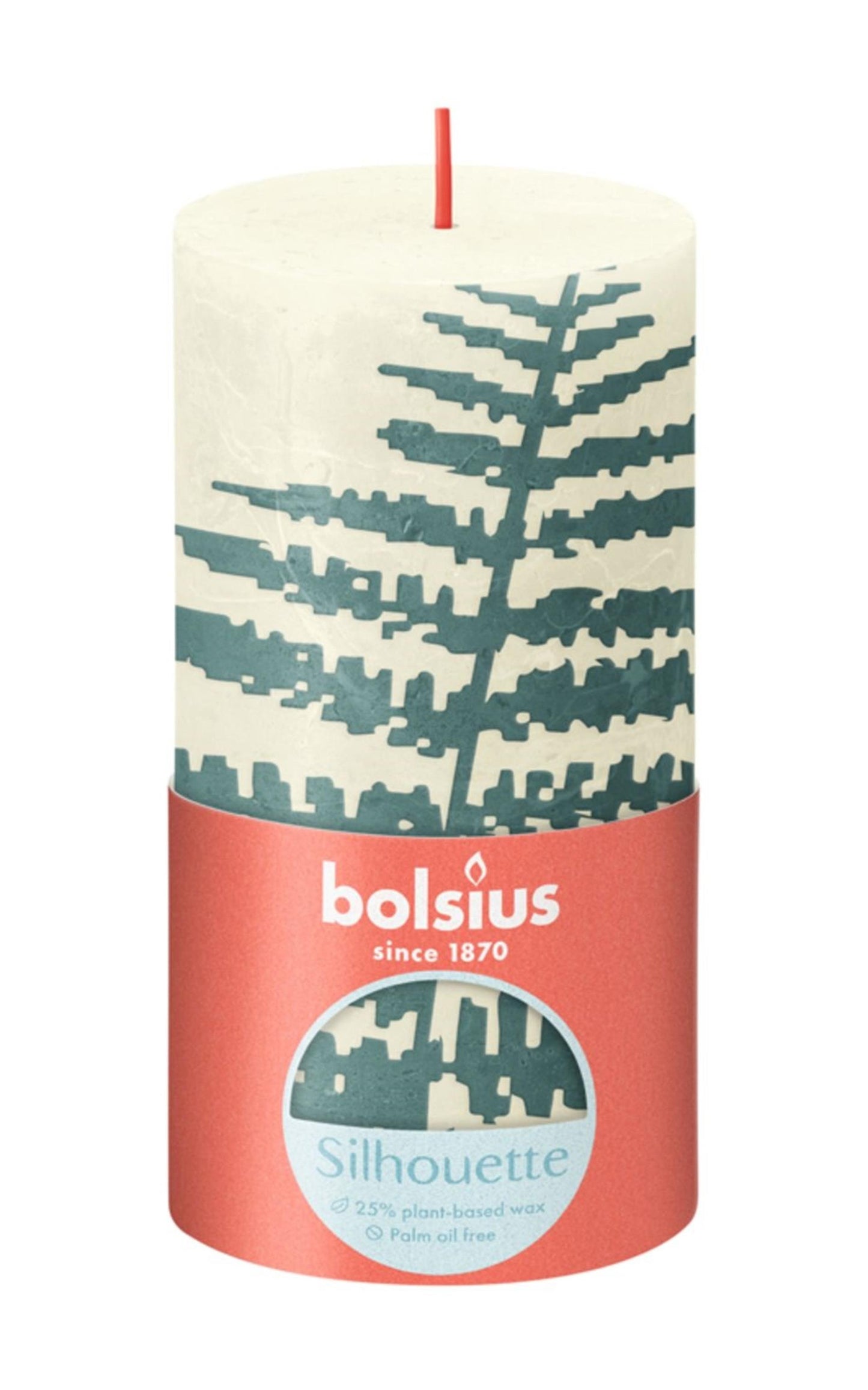 Bolsius Bolsius rustikale Kerze 130 68 Blattmotiv