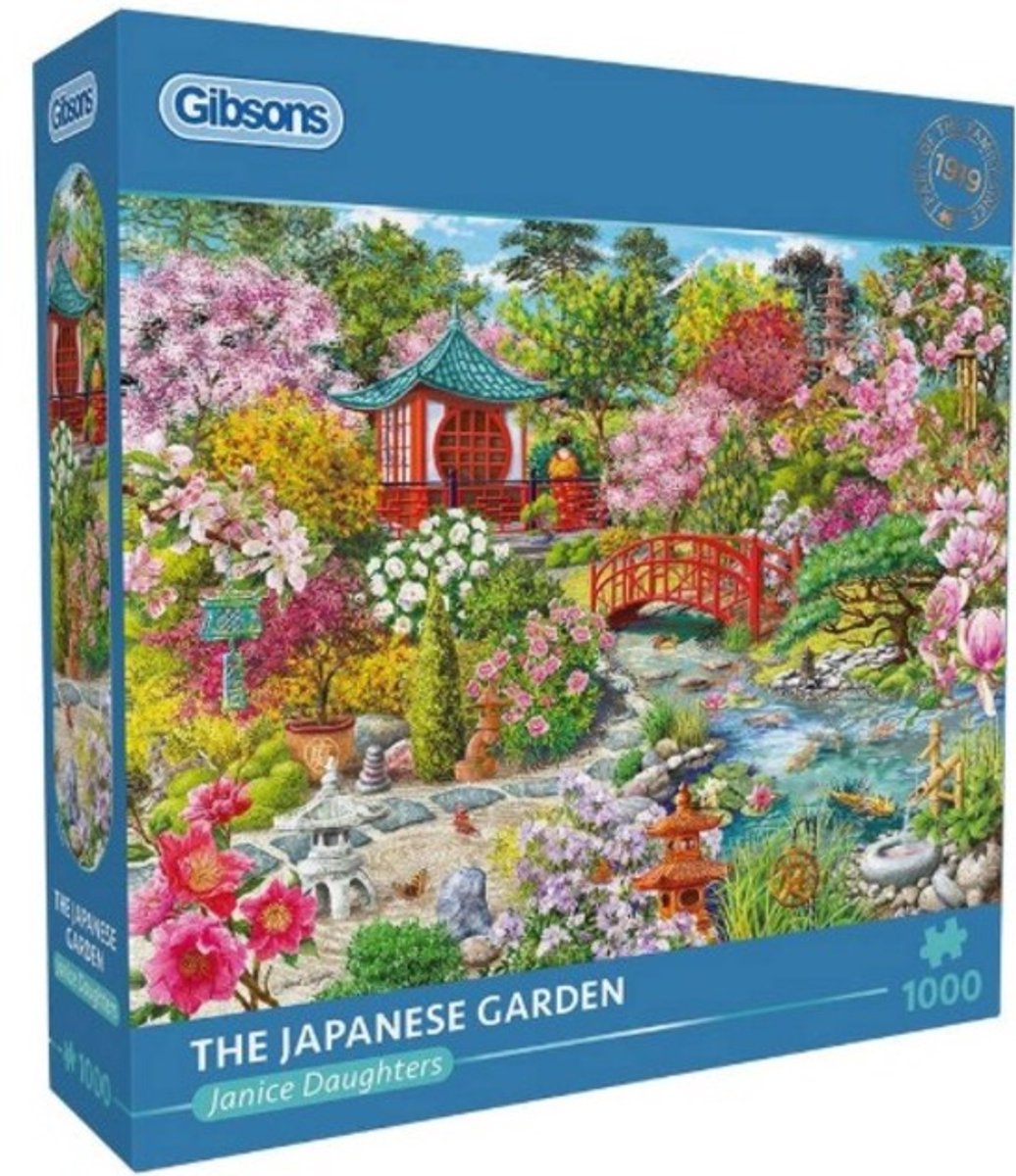 Gibsons – der japanische Garten (von Janice Daughters) – 1000 Teile 68×49cm (B×H) – Puzzle für Erwachsene