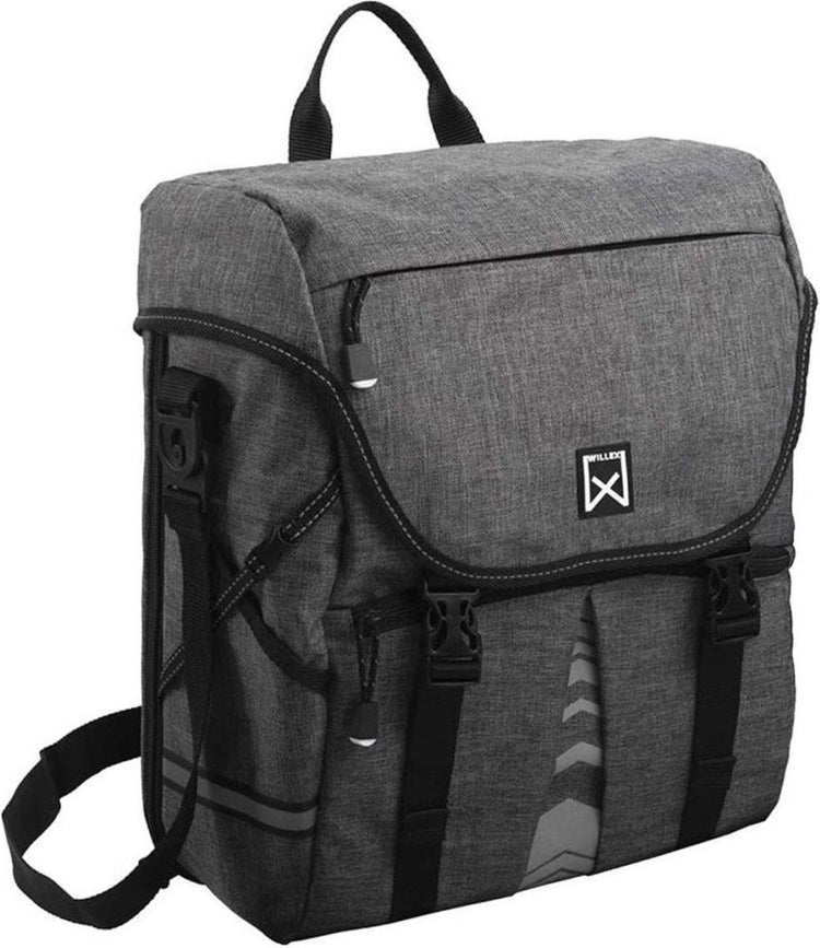 Willex Packtasche 1200 – einzelne Fahrradtasche – 10 Liter – Anthrazit