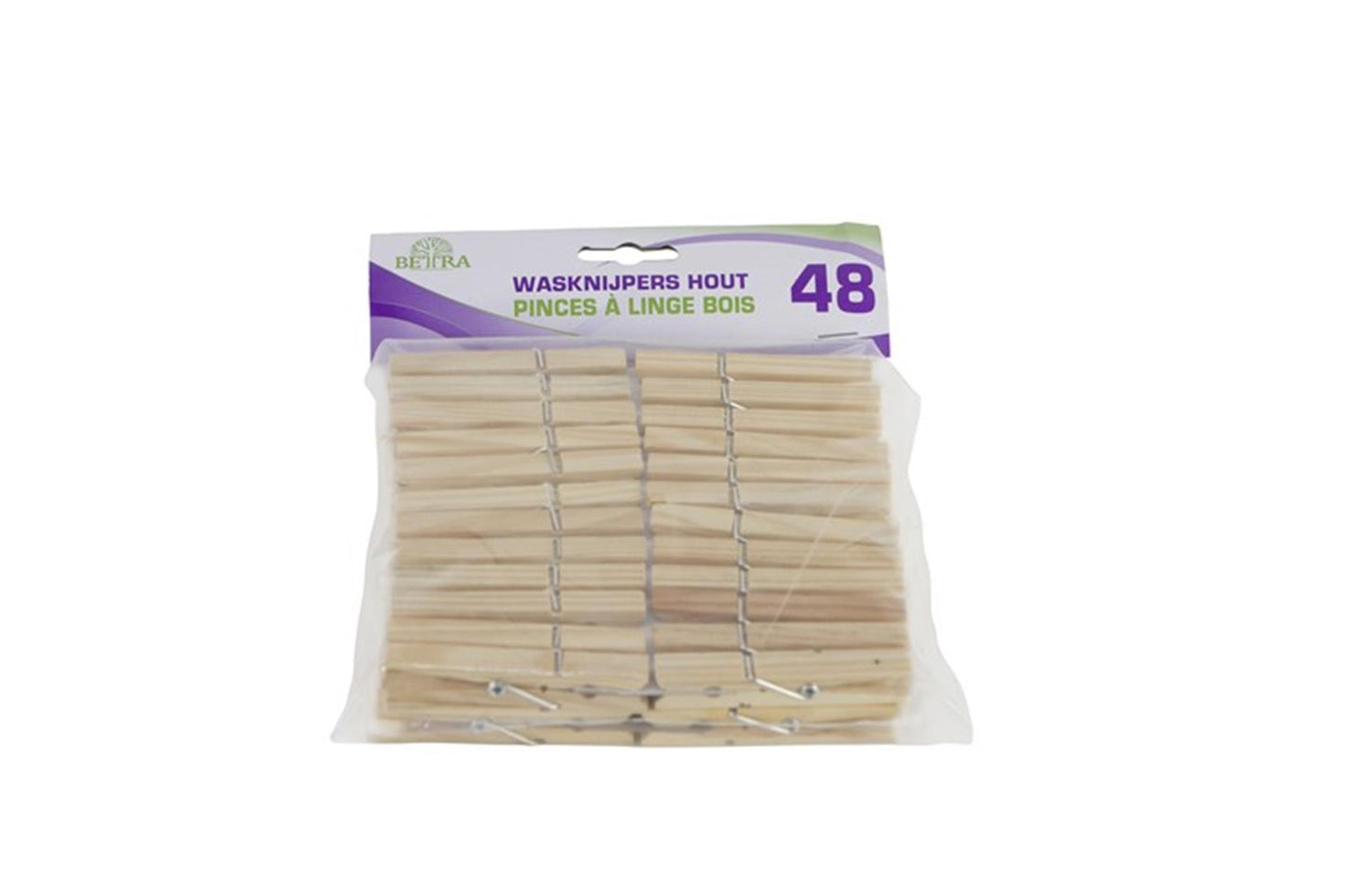 Luva Betra Wäscheklammern aus Holz, 48er-Set