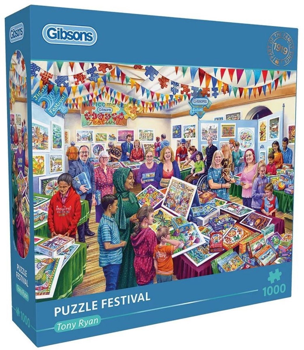 Gibsons – Puzzle Festival (von Tony Ryan) – 1000 Teile 68 x 49 cm (B x H) – Puzzle für Erwachsene