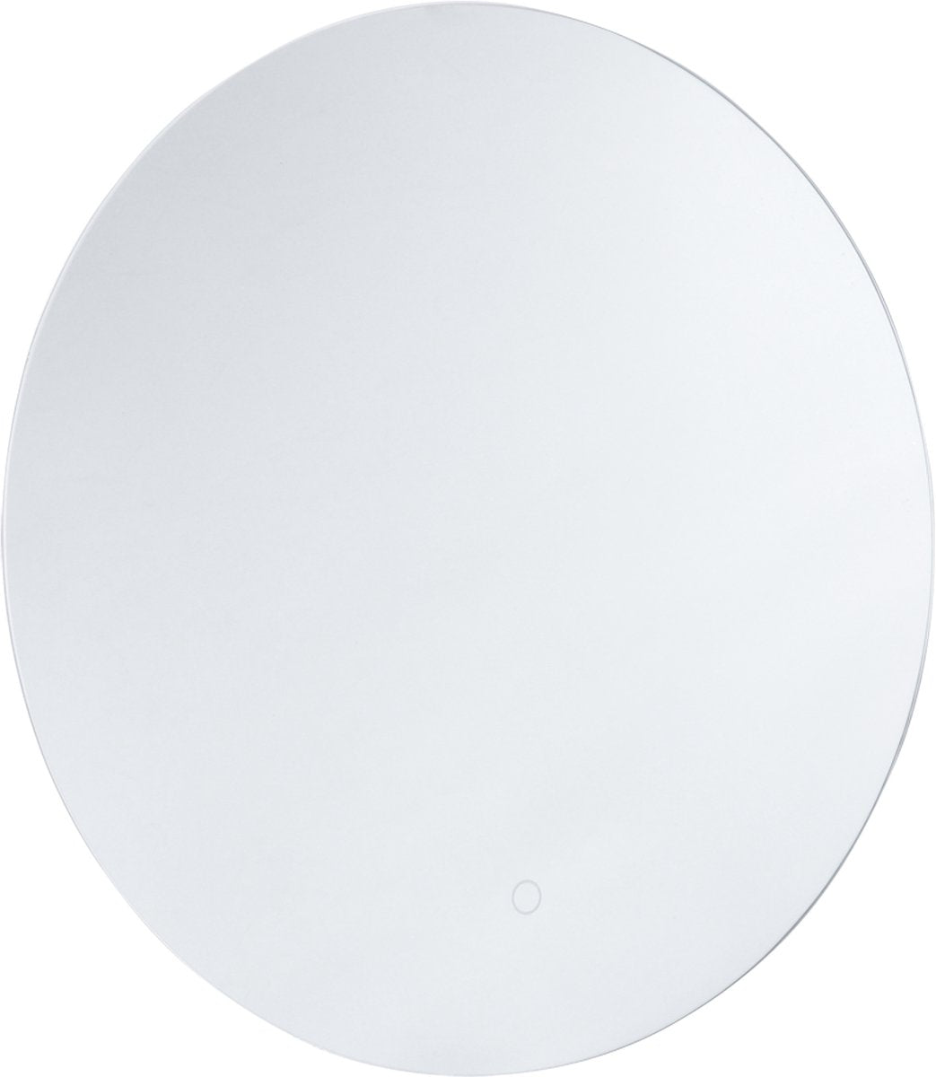 Differnz Badezimmerspiegel rund Durchmesser 60cm mit LED-Beleuchtung und Touch-Schalter