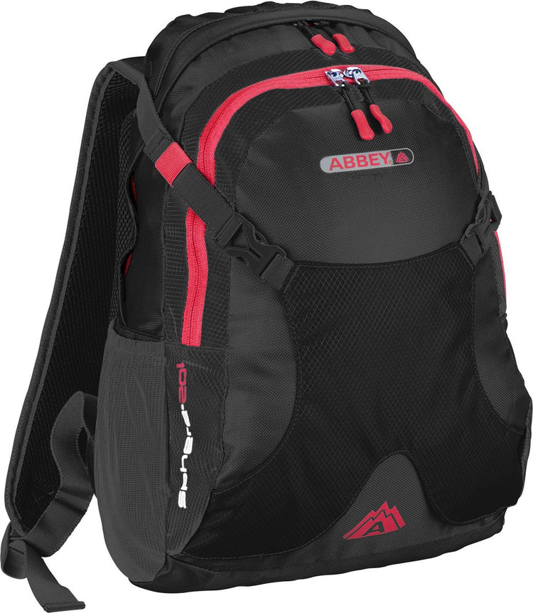 Abbey Camp Abbey Outdoor-Rucksack – Kugel 20 l – Anthrazit, Dunkelgrau, Rot