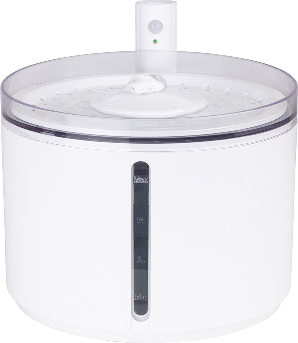 District 70 Flow 2,2 l – kabelloser Trinkbrunnen für Haustiere – Weiß