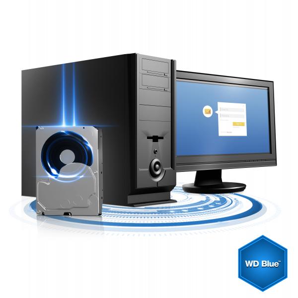 Western Digital Western Digital WD10Ezex Caviar Blue HDD, 1 TB, 3,5, SATA3, 64MB, 7200 U / min, 150 MIBs, 6,8W