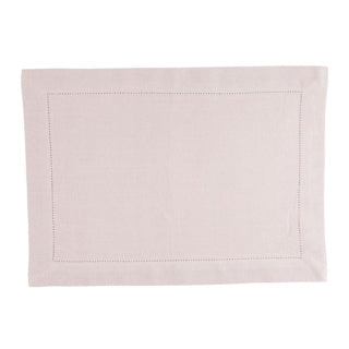 Leinen mehr Placemat Indi hellrosa 35 x 50 cm Set oder 4