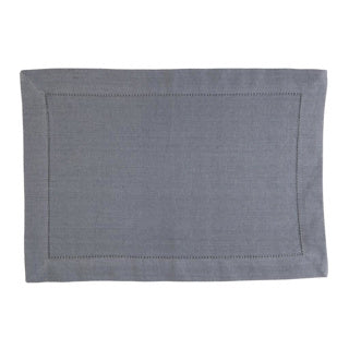 Leinen mehr Placemat Indi grau 35 x 50 cm Set oder 4