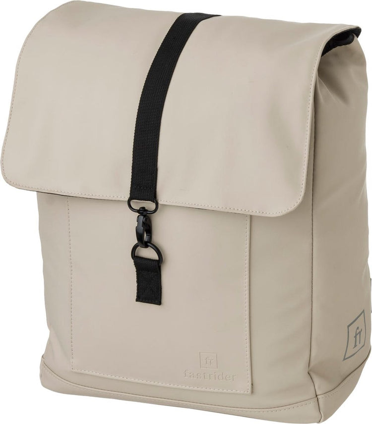 Fastrider Jaxx II Fahrradtasche Single – abnehmbarer Fahrradtaschen-Rucksack – 14 l – Click’ngo – wasserabweisend – Grau
