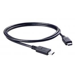 Adj Adjbl0001 USB3.1 Kabel, M m, Typ C Typ C, 1 m, Schwarz