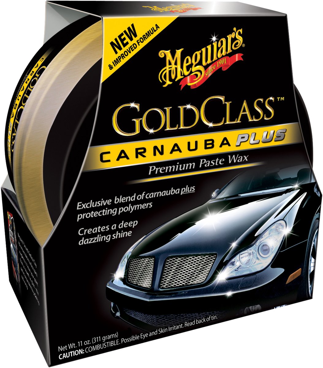 Meguiar's Meguiar's Gold Class Carnauba Plus Premium-Pastenwachs 311 g – Carnauba-Autowachs – langanhaltender Lackschutz – Premium-Pastenwachs