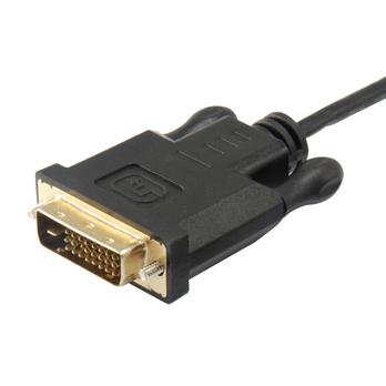 Ausrüstungsausrüstung 133468 USB-Typ-C zum DVI-D-Kabel, männlich, Straight, 1,8 m, Schwarz