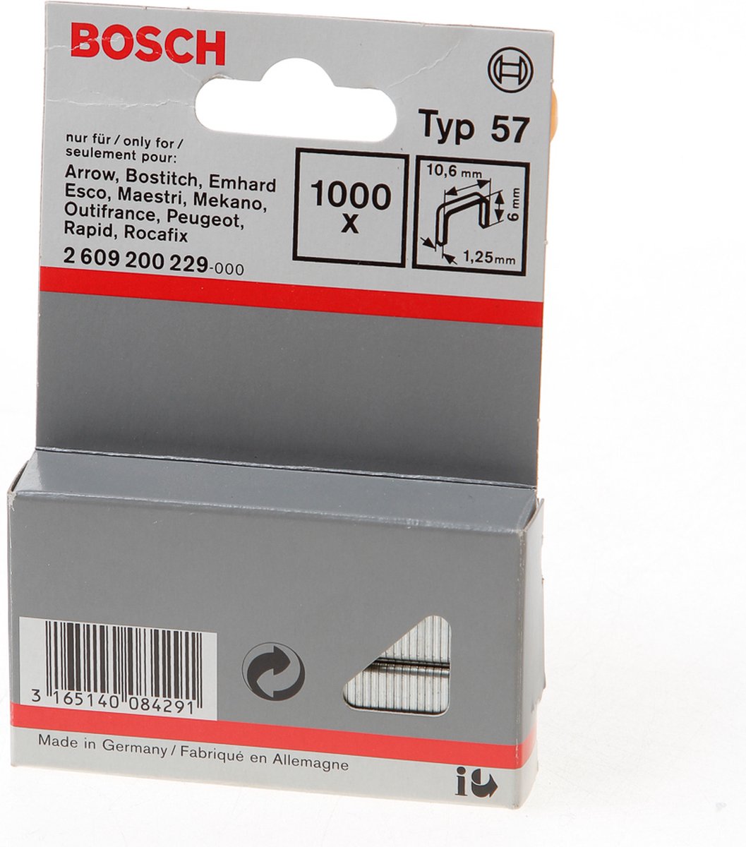 Bosch - nicht mit Flachdraht Typ 57 10,6 x 1,25 x 6 mm