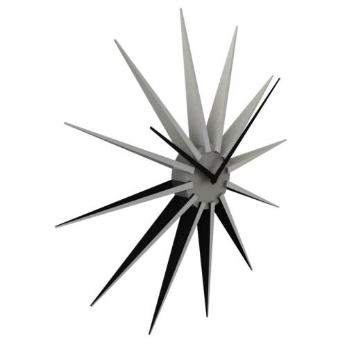 Nächste Zeit Nächstemime KLOK 3051ZI Nova, Ø50 cm, Wand, schwarzes Silber
