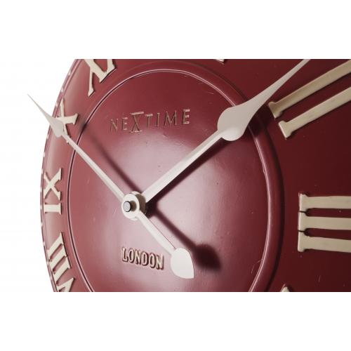 Nächste Zeit Nächstemime Klok 3083ro London Roman, Ø34,5 cm, Wand, Rotwittchen