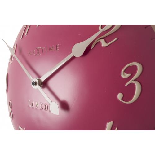 Nächste Zeit Nächste Zeit Klok 3084rz London Arabisch, Ø34,5 cm, Wand, rosa Weiß