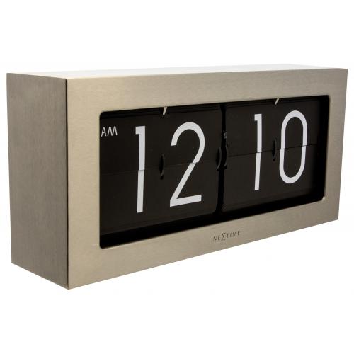 Nächste Zeit Nächstemime KLOK 5198ZI Flip, 16,7 x 36 cm, Flip-over, Silber