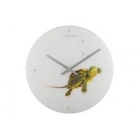 Nächste Zeit Nächstemime KLOK 8137 Turtle, Ø43 cm, Wand, weißes Grün