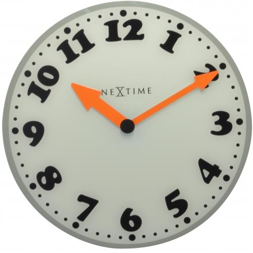 Nächste Zeit Nächstemime Klok 8152 Mädchen, Ø43 cm, Wand, weiß grau schwarz orange
