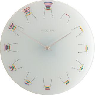 Nächste Zeit Nächstemime KLOK 8809 Stuhl, Ø30 cm, Wand, weißer mehrfarbig
