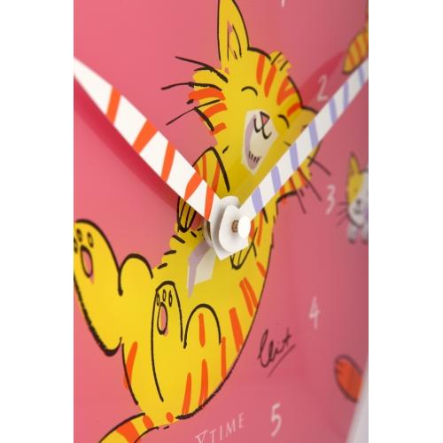 Nächste Zeit Nächstemime Klok 8810 Kitzeln Sie meinen Bauch, Ø30 cm, Wand, rosa Multi-Farben