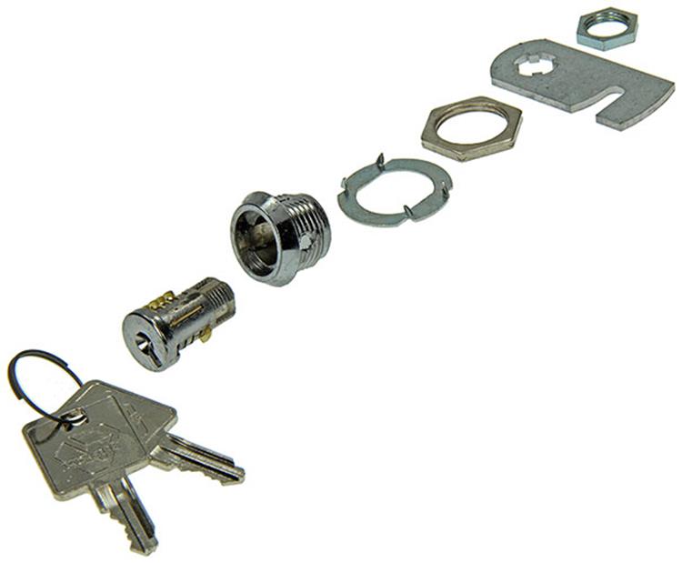 Mack 1013582 – 1-Brief-Schrankschloss verchromt 13 mm | 5 Stück