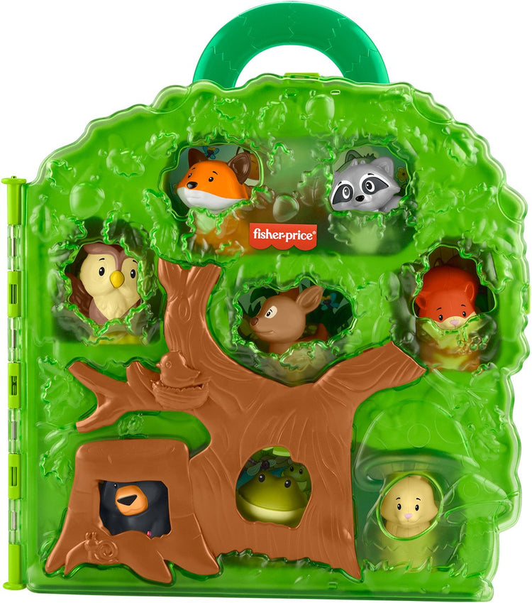 Fisher-Price Mattel Little People Forest Friends Tragetasche-Spielzeugset.
