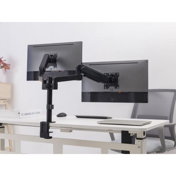 Ausrüstungsausrüstung 650133 17 -32 Dual Monitor Schreibtischhalterung, Klemme, 18 kg, 17 32, 100 x 100 mm, schwarz
