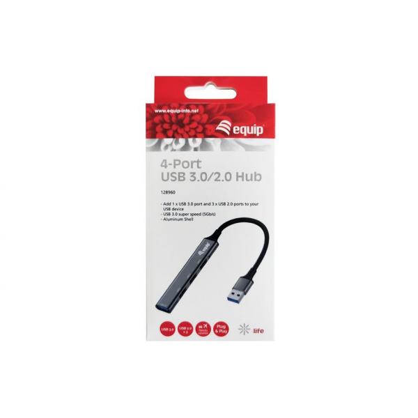 Ausrüstungsausrüstung 128960 4-Port USB 3.0 2.0 Hub
